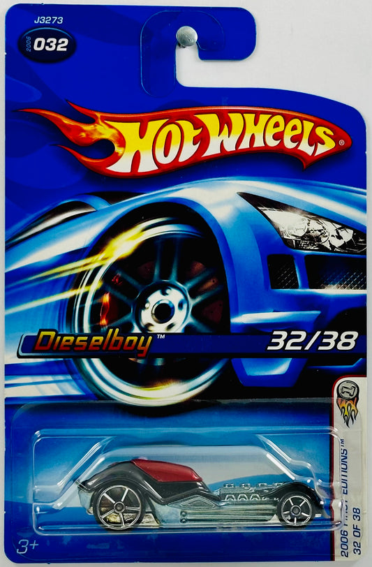 Hot Wheels 2006 - Collector # 032/223 - First Editions 32/38 - Dieselboy - Black - Micro OH5 Front Wheel - USA