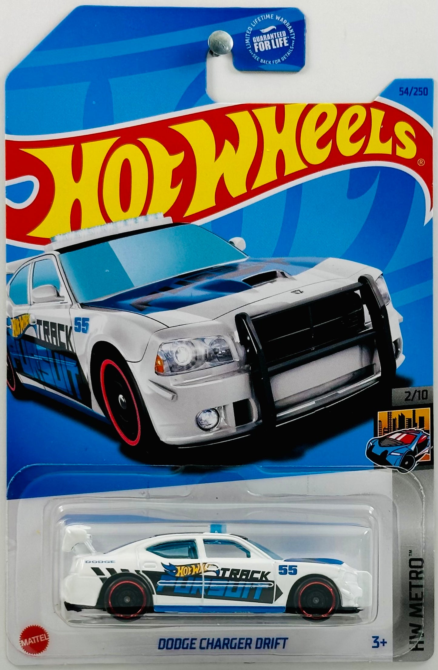 Hot Wheels 2023 - Collector # 054/250 - HW Metro 02/10 - Dodge Charger Drift - White - USA