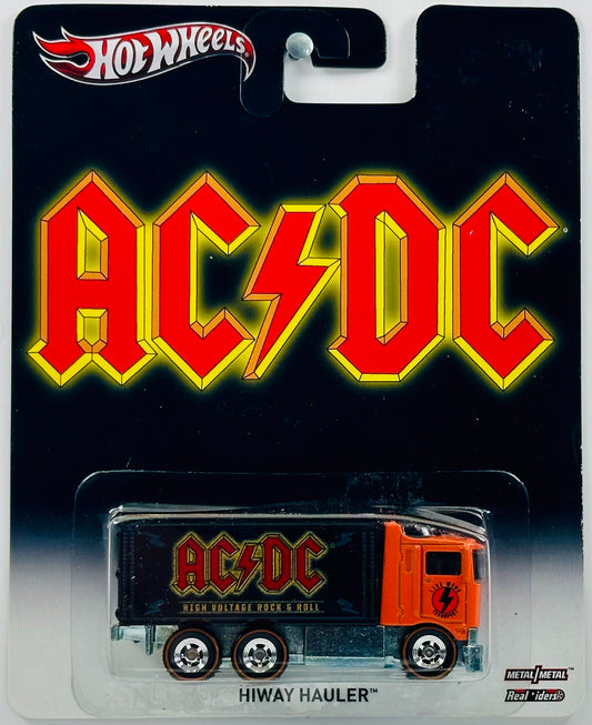 Hot Wheels 2013 - Pop Culture: Live Nation - Hiway Hauler - Orange & Black - 'High Voltage Rock & Roll' - AC/DC - Metal/Metal & Real Riders