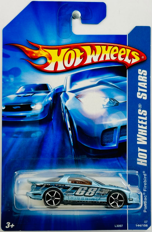 Hot Wheels 2007 - Collector # 144/156 - Hot Wheels Stars 12/24 - Pontiac Firebird - Light Blue - IC