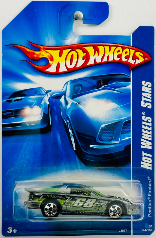 Hot Wheels 2007 - Collector # 144/156 - Hot Wheels Stars 12/24 - Pontiac Firebird - Grey - IC