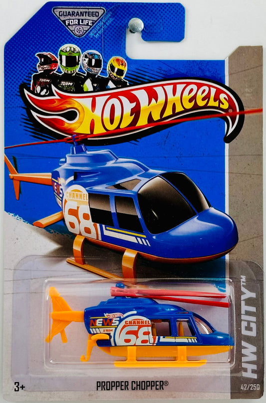 Hot Wheels 2013 - Collector # 042/250 - HW City: HW City Works - Propper Chopper - Blue - USA