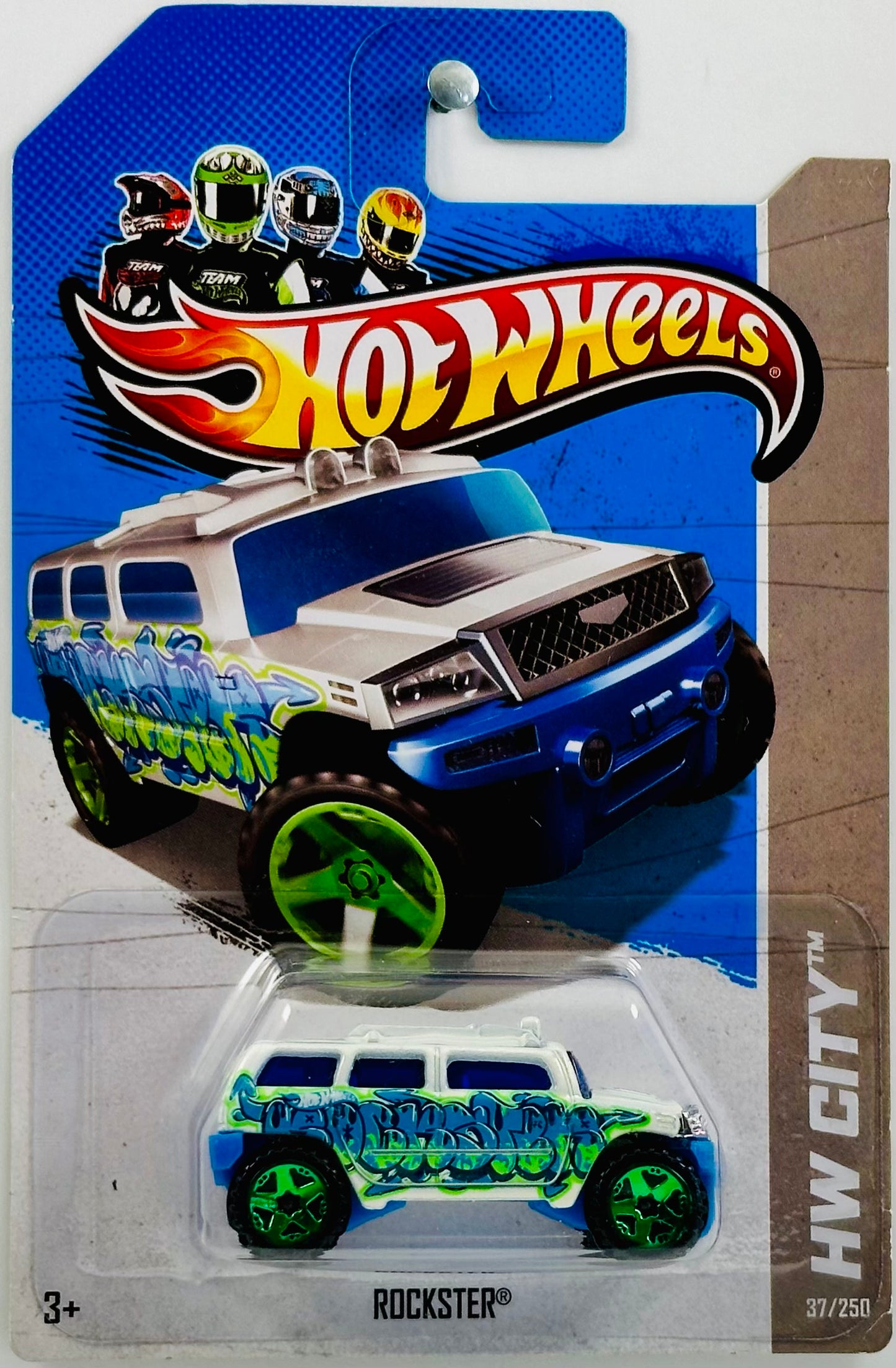 Hot Wheels 2013 - Collector # 037/250 - HW City: Graffiti Rides - Rockster - Pearl White - USA