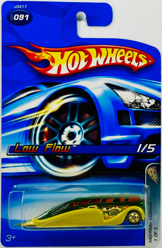 Hot Wheels 2006 - Collector # 091/223 - Highway Horror 01/05 - Low Flow  - Dark Green - USA