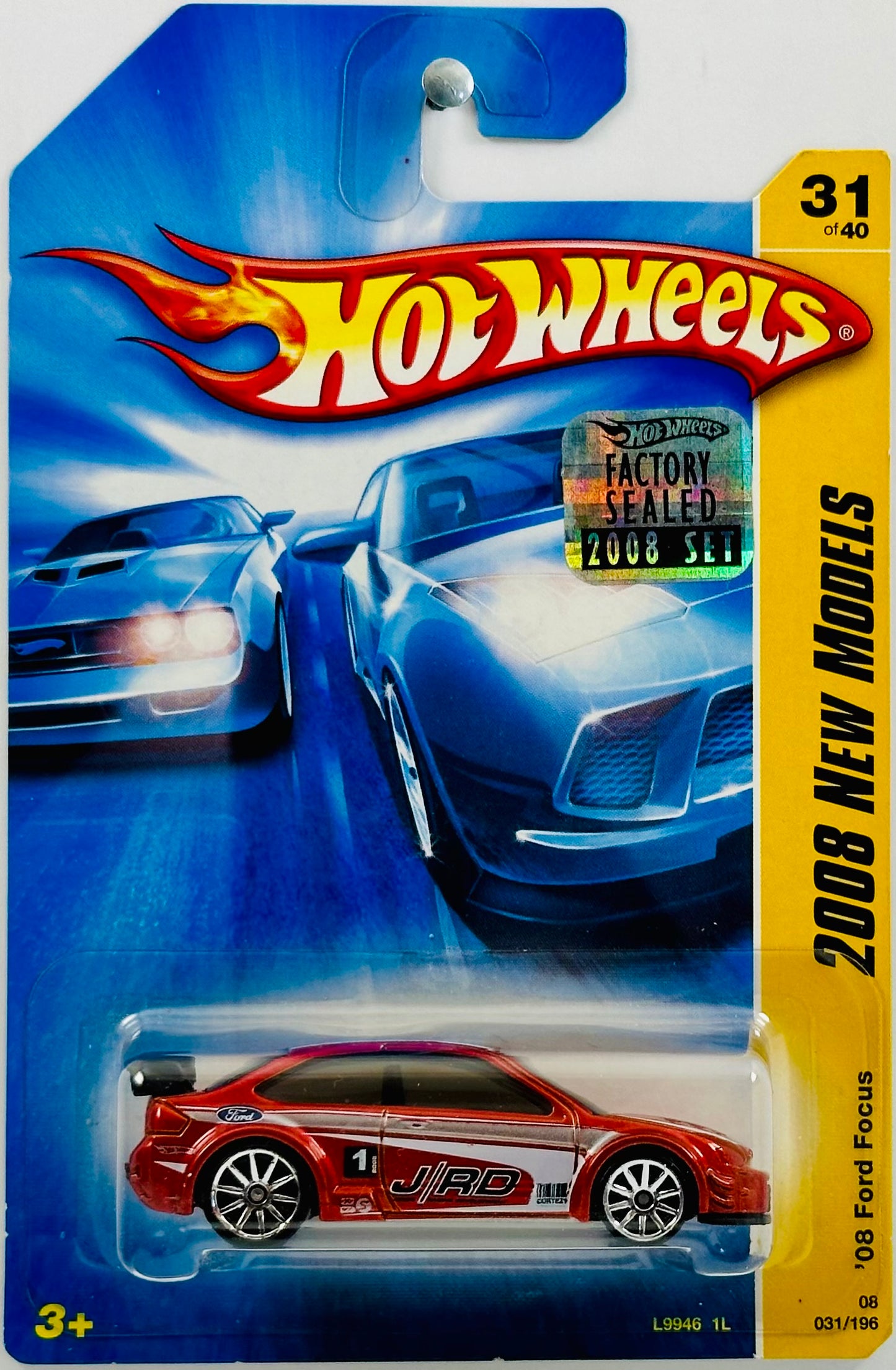 Hot Wheels 2008 - Collector # 031/196 - New Models 31/40 - '08 Ford Focus - Metalflake Orange - K-Mart Exclusive - FSC