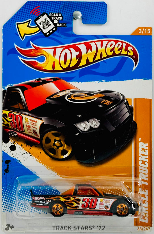 Hot Wheels 2012 - Collector # 068/247 - Track Stars 03/15 - Circle Trucker - Black - USA