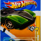 Hot Wheels 2012 - Collector # 015/247 - New Models 15/50 - "Spin King" - Metalflake Dark Green - Designed by Shane Warne - USA
