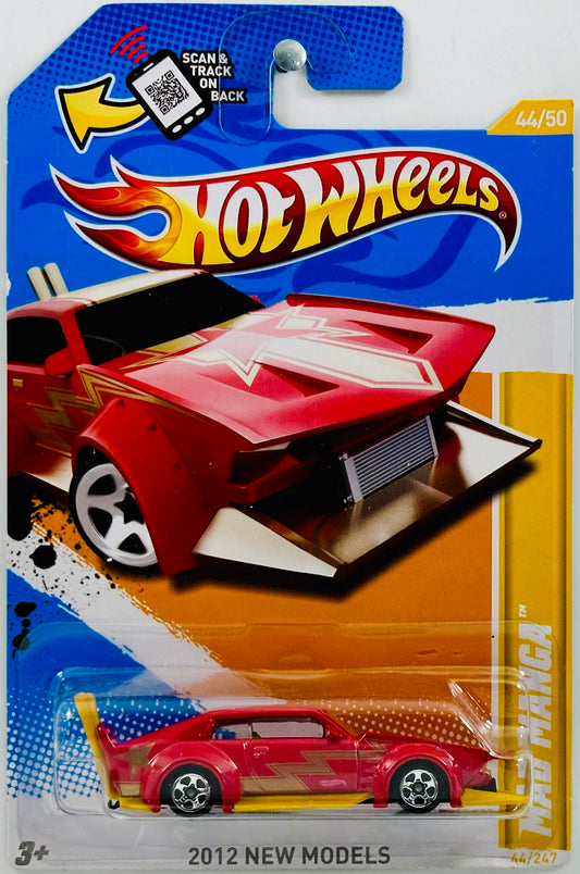 Hot Wheels 2012 - Collector # 044/247 - New Models 44/50 - Mad Manga - Metalflake Red - USA