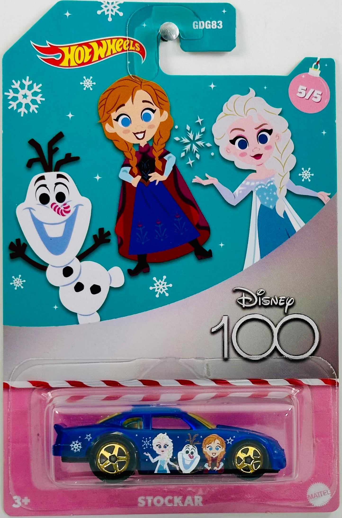 Hot Wheels 2023 - Disney 100 Holiday 05/05 - Stockar - Navy Blue - Elsa, Anna & Olaf / Frozen - Walmart Exclusive