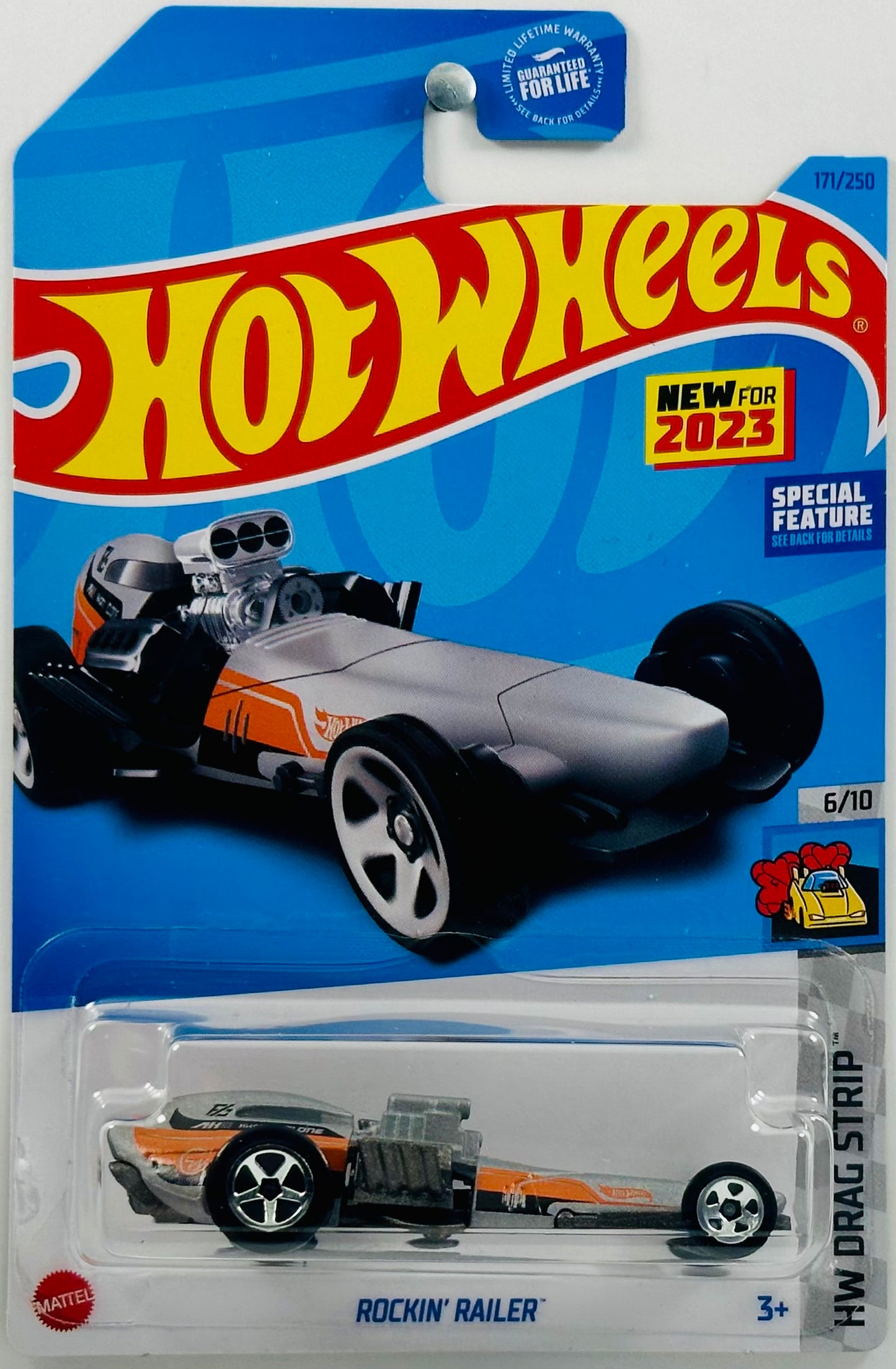 Hot Wheels 2023 - Collector # 171/250 - HW Drag Strip 06/10 - New Models - Rockin' Railer - Gray - USA