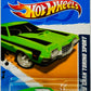 Hot Wheels 2012 - Collector # 117/247 - Muscle Mania - Ford 7/10 - '72 Ford Gran Torino Sport - Green - White MC5 Rims - USA