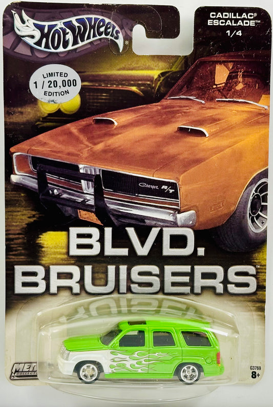 Hot Wheels 2004 - Auto Affinity: Blvd. Bruisers 01/04 - Cadillac Escalade - Green - Metal Body & Real Riders - Limited to 20,000