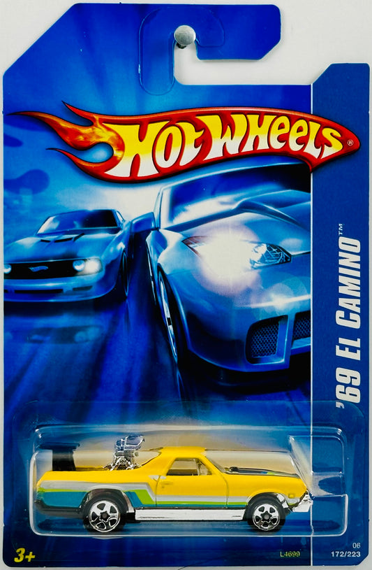 Hot Wheels 2006 - Collector # 172/223 - '69 El Camino - Yellow - Toys R Us Exclusive - USA '07