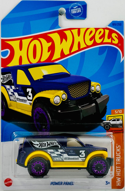 Hot Wheels 2023 - Collector # 189/250 - HW Hot Trucks 05/10 - Power Panel - Purple - USA