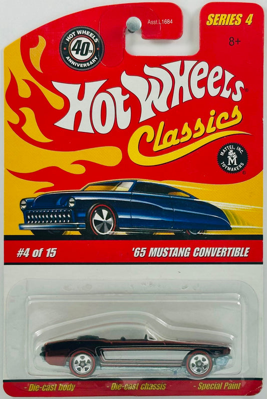 Hot Wheels 2008 - Classics Series 4 # 04/15 - '65 Mustang Convertible - Spectraflame Copper - Red Line 5 Spoke - Metal/Metal