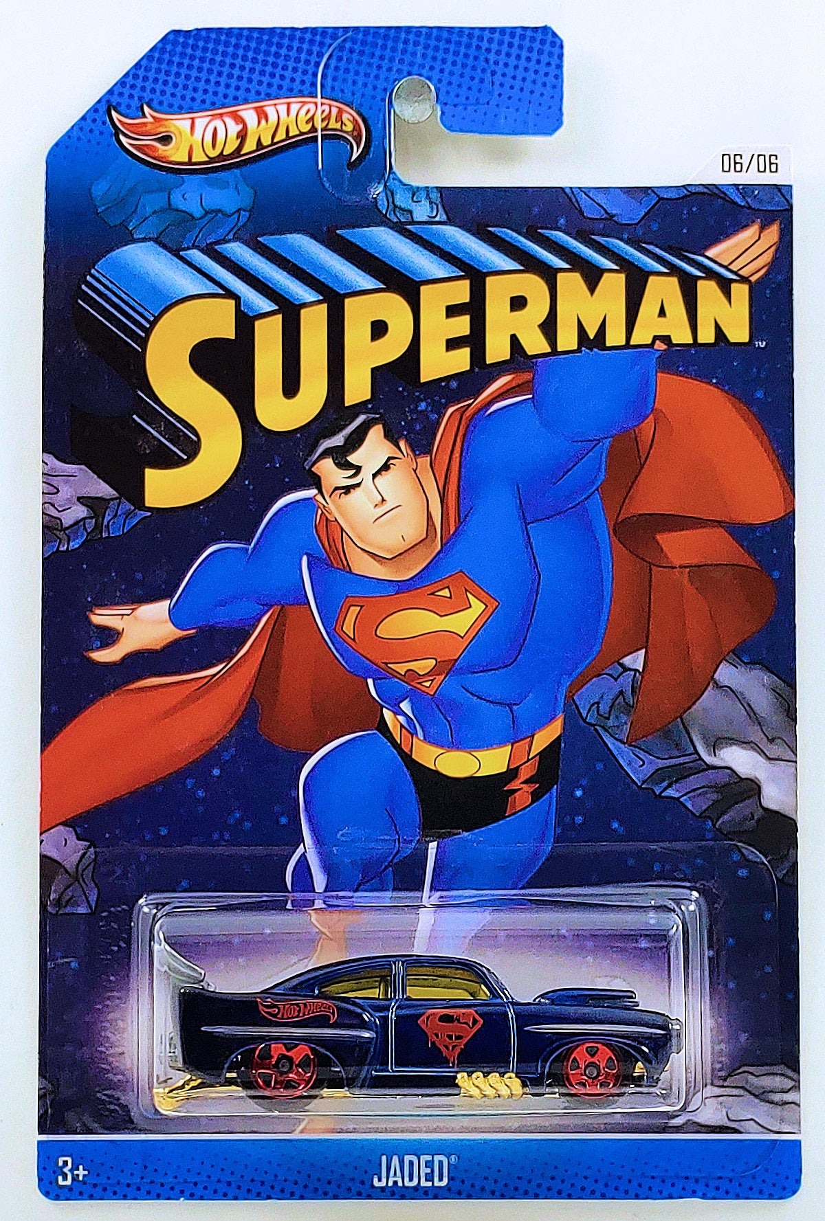 Hot Wheels 2013 - Superman 6/6 - Jaded - Dark Blue - Kroger Exclusive