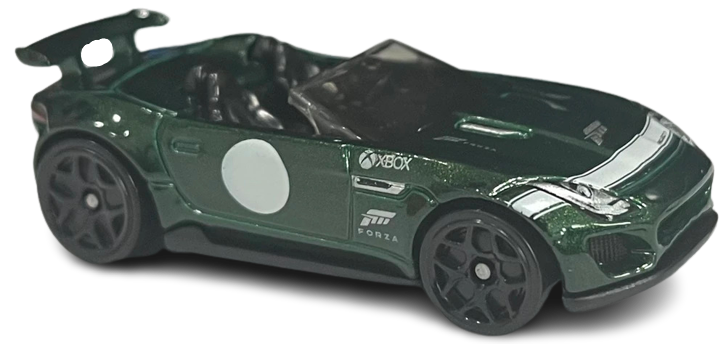 Hot Wheels 2023 - Forza 03/05 - '15 Jaguar F-Type Project 7 - British Racing Green - Walmart Exclusive