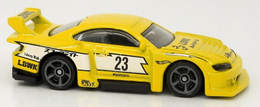 Hot Wheels 2022 - Collector # 110/250 - HW Turbo 6/10 - LB Super Silhouette Nissan Silvia (S15) - Yellow - International 'Liberty Walk' Card