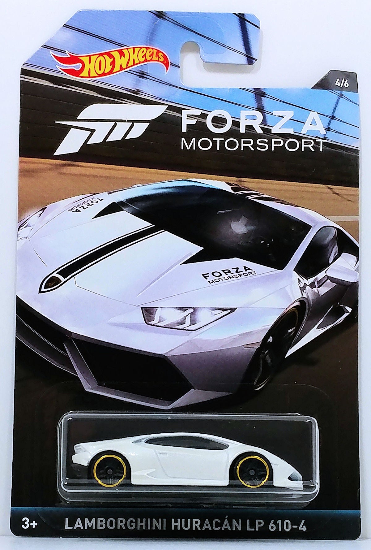 Hot Wheels 2017 - Forza Motorsport # 4/6 - Lamborghini Huracán LP 610-4 - White - Walmart Exclusive