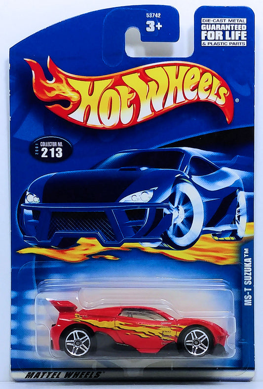 Hot Wheels 2001 - Collector # 213/240 - MS-T Suzuka - Red - USA Card