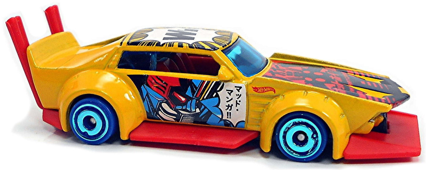 Hot Wheels 2021 - Collector # 159/250 - HW Art Cars 10/10 - Mad Manga - Yellow / "W" - USA