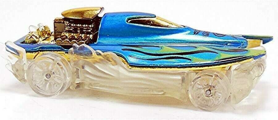 Hot Wheels 2012 - Collector # 029/247 - New Models 29/50 - Mad Splash - Blue Boat / Transparent Water & Wheels - USA Card