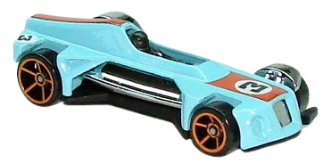 Hot Wheels 2006 - Collector # 030/223 - New Models 30/38 - Med-Evil - Light Blue & Orange - '3' Deco - USA 'Instant Win'