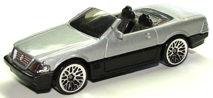 Hot Wheels 1997 - Collector # 1013 - Mercedes 500 SL - Gray & Black - USA