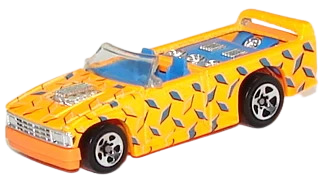 Hot Wheels 1996 - Collector # 231 - Mini Truck - Flourescent Orange - 5 Spokes - USA Blue & White Card