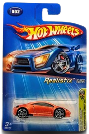 Hot Wheels 2005 - Collector # 002/183 - First Editions / Realistix 2/20 - Mitsubishi Eclipse Concept - Metallic Orange - PR5 Wheels - USA '05 Card