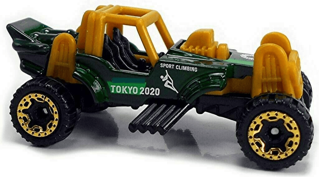Hot Wheels 2020 - Collector # 204/250 - Olympic Games Tokyo 2020 4/10 - Mountain Mauler - Dark Green