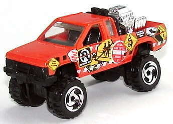 Hot Wheels 1998 - Collector # 735 - Mixed Signal Series 3/4 - Nissan Truck - Metallic Orange - USA