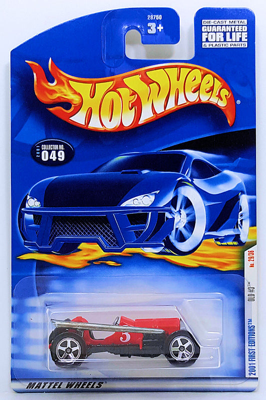 Hot Wheels 2001 - Collector # 049/240 - First Editions 29/36 - Old # 3 - Red - USA Card