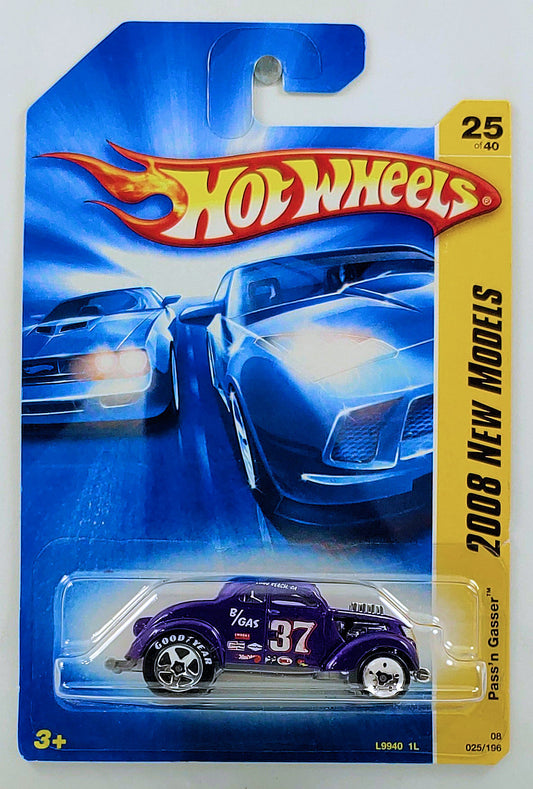 Hot Wheels 2008 - Collector # 025/196 - New Models 25/40 - Pass'n Gasser - Purple - USA