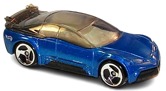 Hot Wheels 2000 - Collector # 119/250 - Pontiac Rageous - Metalflake Blue - Transparent Roof - USA 'Angled'