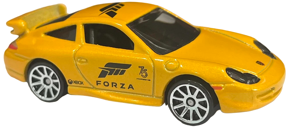 Hot Wheels 2023 - Forza 01/05 - Porsche 911 GT3 - Yellow - Walmart Exclusive