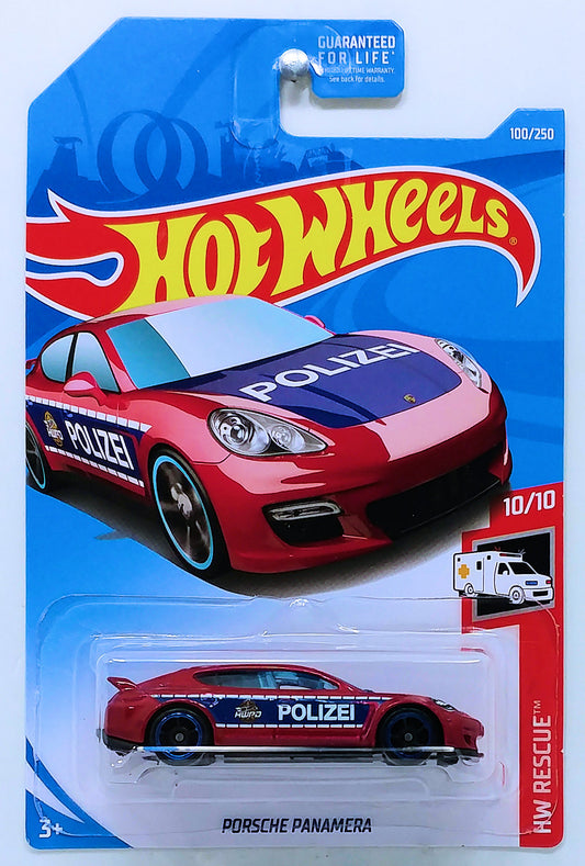 Hot Wheels 2019 - Collector # 100/250 - HW Rescue 10/10 - Porsche Panamera - Red - USA