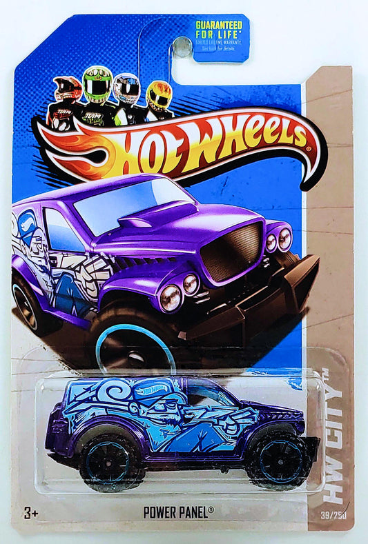 Hot Wheels 2013 - Collector # 039/250 - HW City / Graffiti Rides - Power Panel - Purple - USA Card