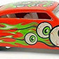 Hot Wheels 2001 - Collector # 080/240 - Monsters Series 4/4 - Purple Passion - Red / Flying Eye Balls & Flames - Chrome Base - Malaysia - USA Card
