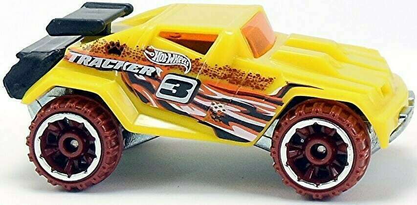 Hot Wheels 2011 - Collector # 216/244 - Thrill Racers / Jungle '11 6/6 -  RD-05 - Butterscotch Yellow - Black Rear Wing - USA Card