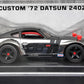 Hot Wheels 2023 - HWC / RLC Exclusive - Custom ’72 Datsun 240Z - 00 BRE Datsun - Spectraflame Shadowchrome / Matte Black - Metal/Metal & Real Riders - Acrylic Display Box