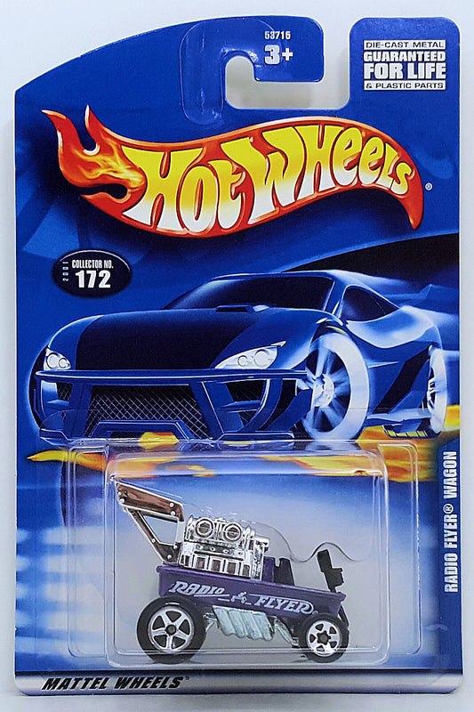Hot Wheels 2001 - Collector # 172/240 - Radio Flyer Wagon - Purple - USA