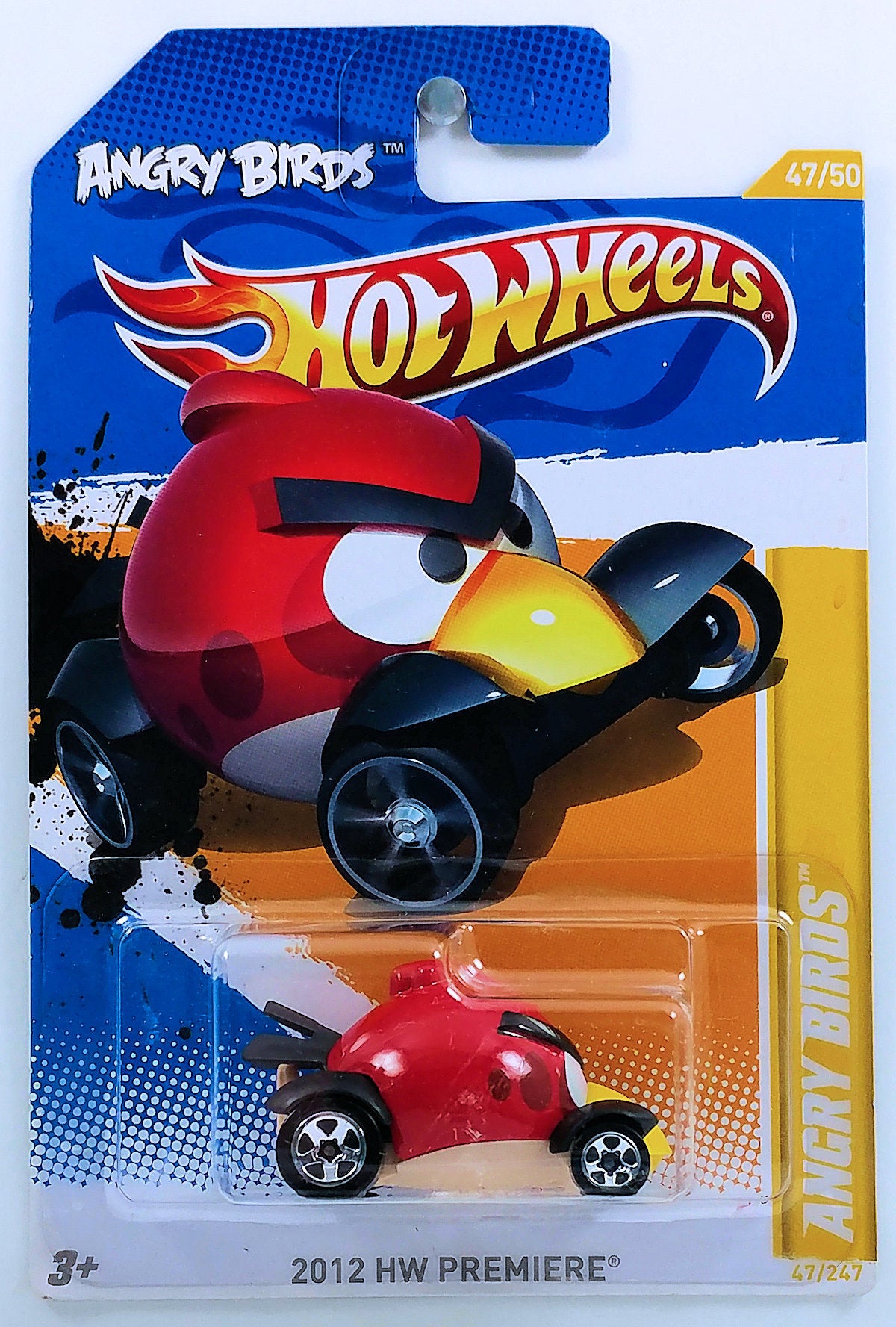 Hot Wheels 2012 - Collector # 047/247 - New Models 47/50 - Red Bird (Angry Birds) - Red - USA Card