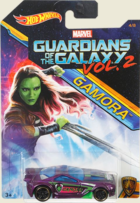 Hot Wheels 2017 - Theme: Guardians of the Galaxy Vol. 2 #4/8 - Scorcher - Purple / Gamora - Walmart Exclusive