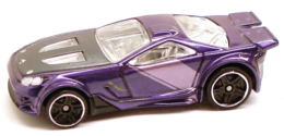 Hot Wheels 2010 - Collector # 005/240 - New Models 05/44 - Scorcher - Purple - USA Instant Win Card with Key Chain
