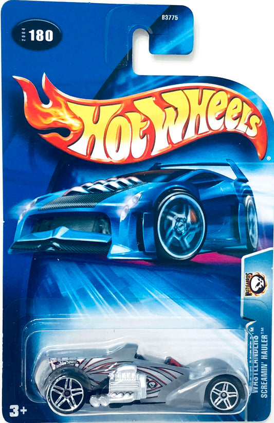 Hot Wheels 2004 - Collector # 180/212 - Wastelanders - Screamin' Hauler - Gray - USA Card