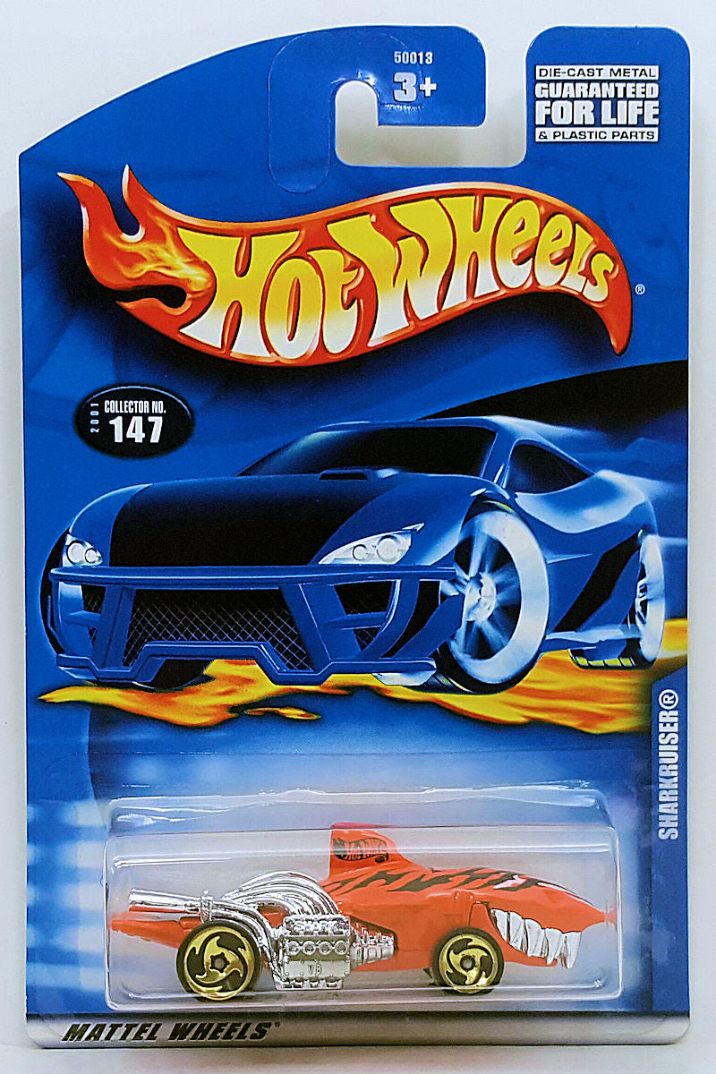 Hot Wheels 2001 - Collector # 147/240 - Sharkruiser - Orange - USA Card