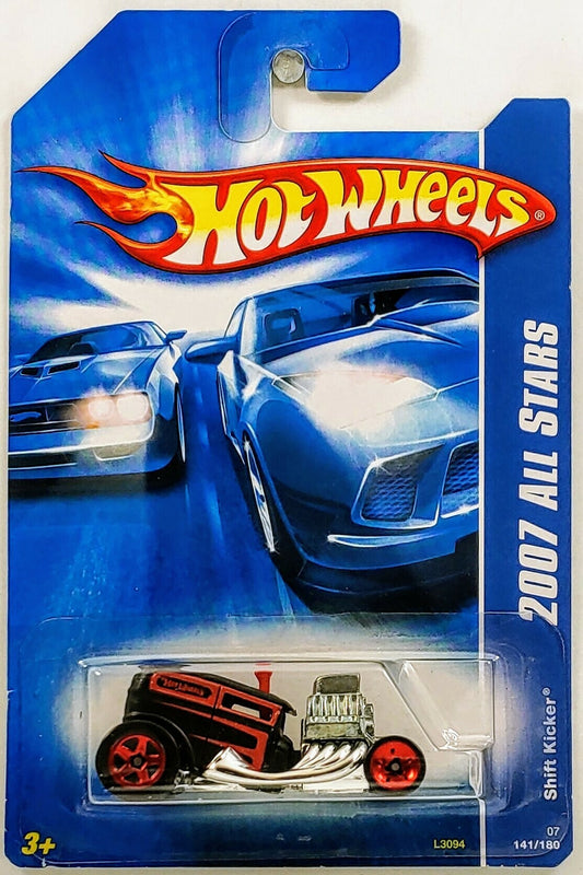 Hot Wheels 2007 - Collector # 141/180 - All Stars - Shift Kicker - Flat Black - USA Card