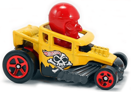 Hot Wheels 2019 - Collector # 125/250 - Experimotors 2/10 - Skull Shaker - Yellow  - IC