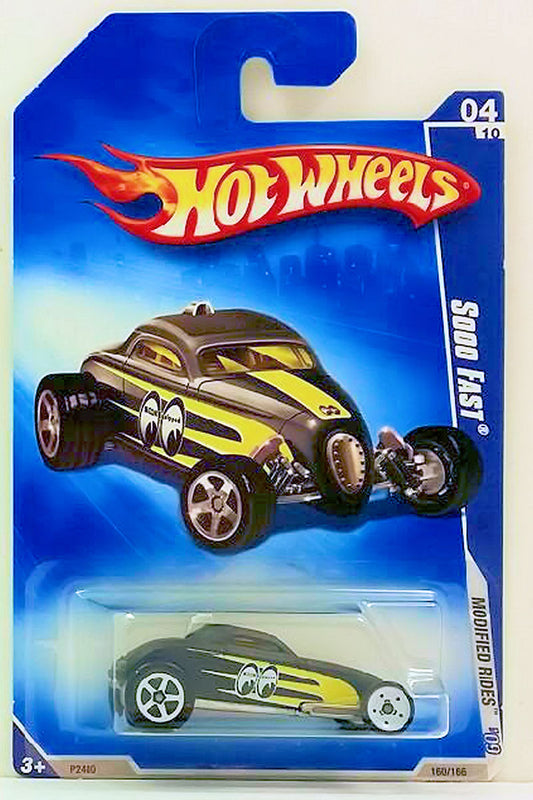 Hot Wheels 2009 - Collector # 160/166 - Modified Rides 4/10 - Soo Fast - Black / Mooneyes - IC